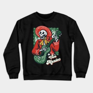 Funny Mexican Independence Day Music Mariachi Player Crewneck Sweatshirt